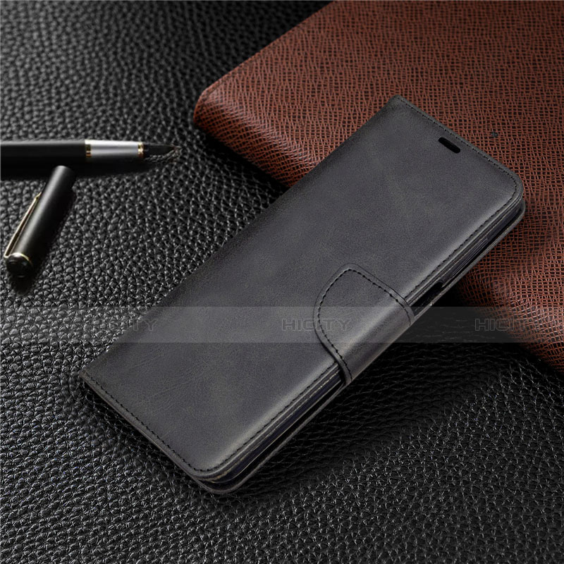 Coque Portefeuille Livre Cuir Etui Clapet L04 pour Xiaomi Redmi Note 9 Pro Max Noir Plus