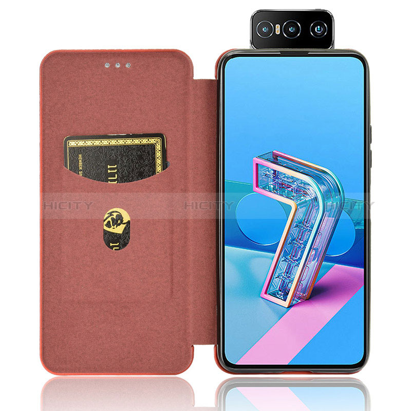 Coque Portefeuille Livre Cuir Etui Clapet L04Z pour Asus Zenfone 7 Pro ZS671KS Plus