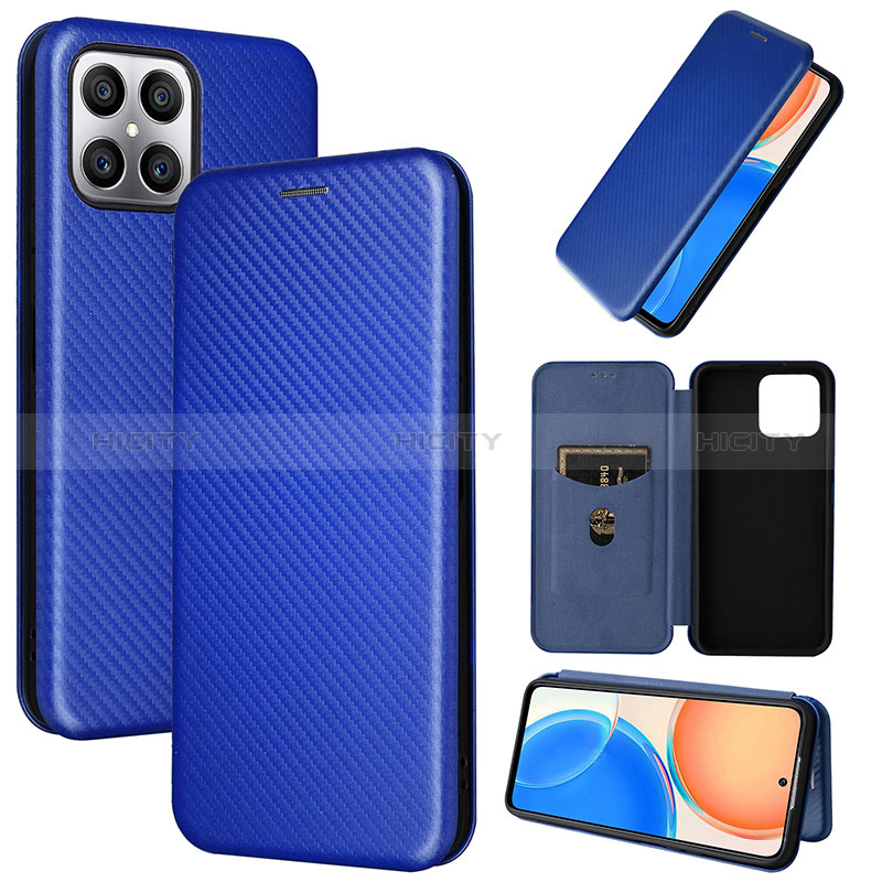 Coque Portefeuille Livre Cuir Etui Clapet L04Z pour Huawei Honor X8 4G Plus