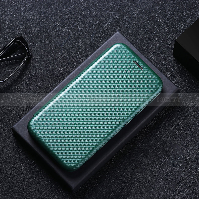 Coque Portefeuille Livre Cuir Etui Clapet L04Z pour Huawei Honor X8a 4G Vert Plus