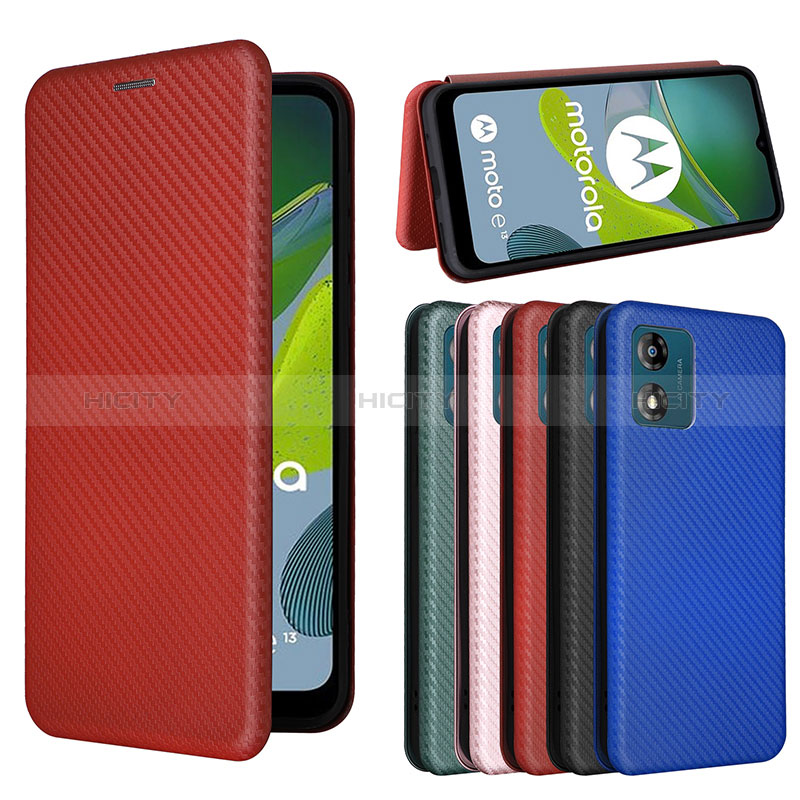 Coque Portefeuille Livre Cuir Etui Clapet L04Z pour Motorola Moto E13 Plus