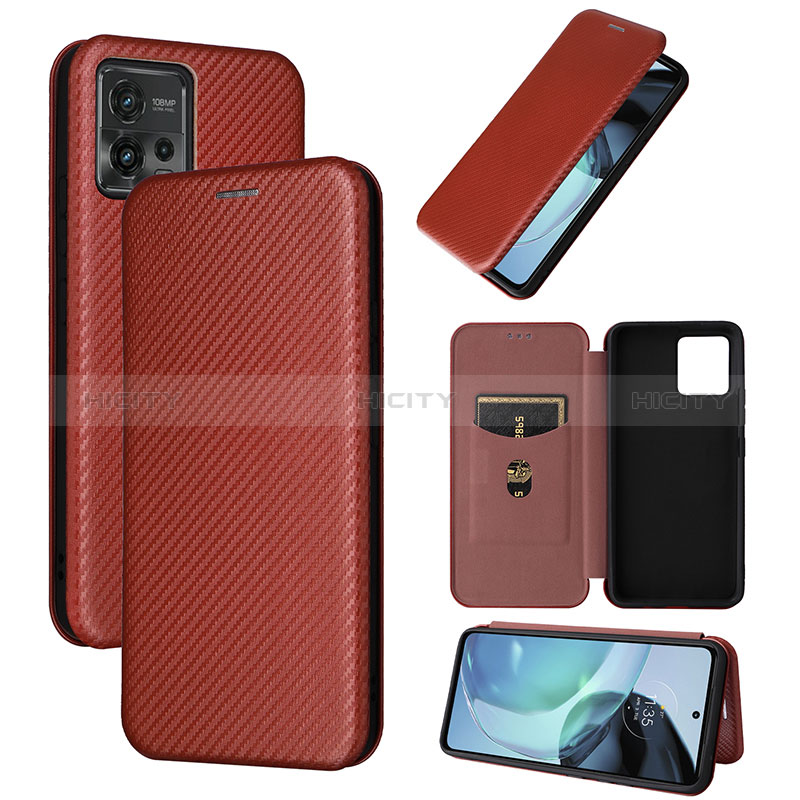 Coque Portefeuille Livre Cuir Etui Clapet L04Z pour Motorola Moto G72 Plus