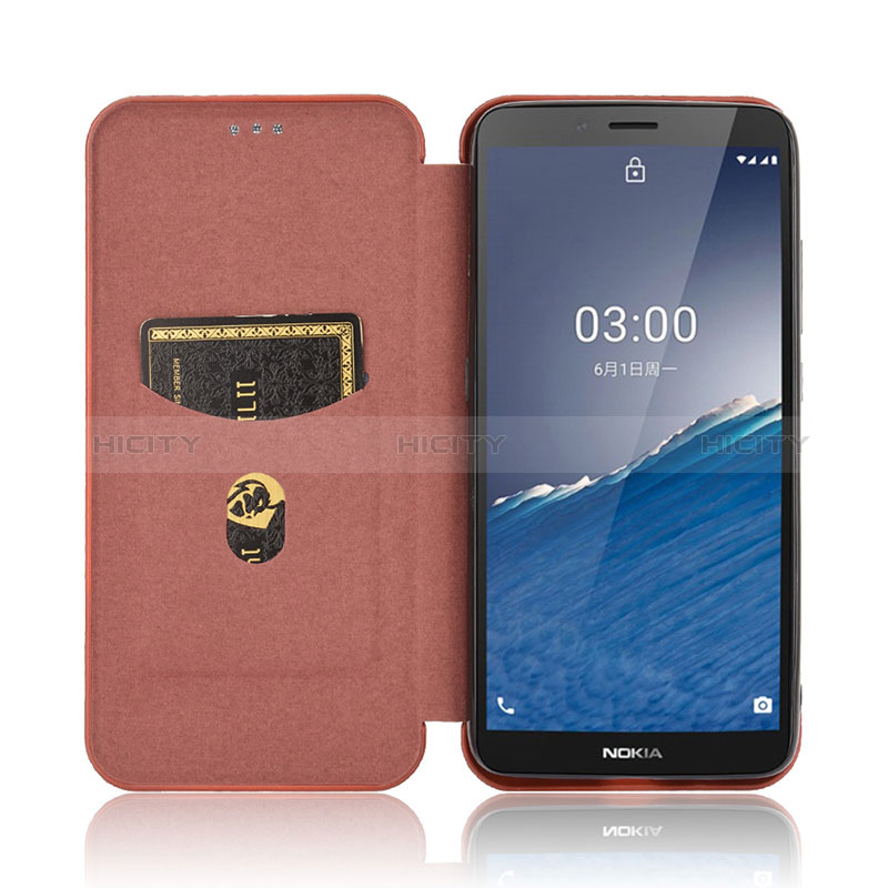 Coque Portefeuille Livre Cuir Etui Clapet L04Z pour Nokia C3 Plus