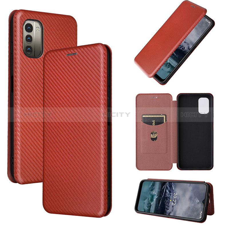 Coque Portefeuille Livre Cuir Etui Clapet L04Z pour Nokia G11 Plus