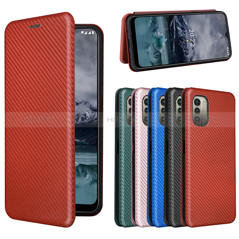 Coque Portefeuille Livre Cuir Etui Clapet L04Z pour Nokia G11 Plus