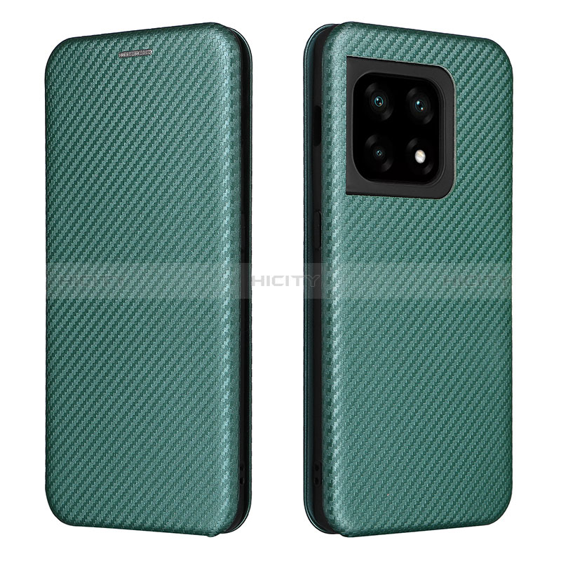 Coque Portefeuille Livre Cuir Etui Clapet L04Z pour OnePlus 10 Pro 5G Vert Plus