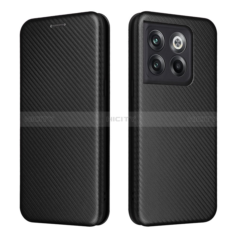 Coque Portefeuille Livre Cuir Etui Clapet L04Z pour OnePlus 10T 5G Noir Plus