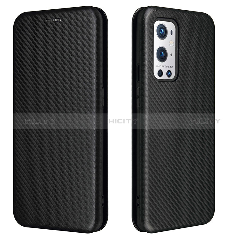 Coque Portefeuille Livre Cuir Etui Clapet L04Z pour OnePlus 9 Pro 5G Noir Plus