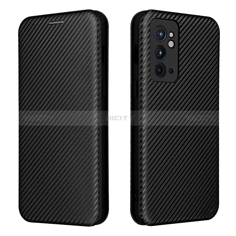 Coque Portefeuille Livre Cuir Etui Clapet L04Z pour OnePlus 9RT 5G Noir Plus