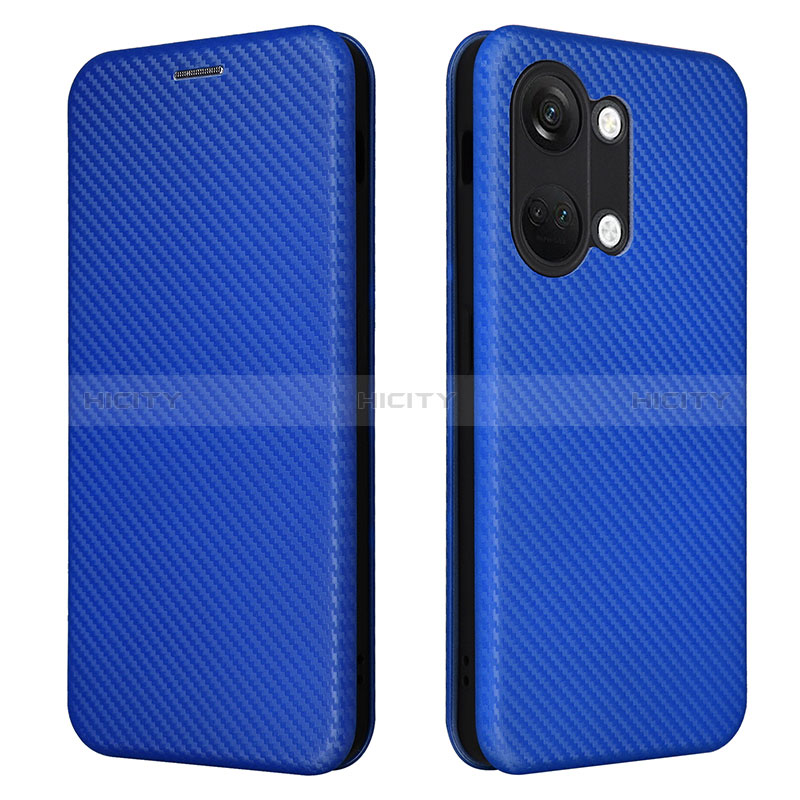 Coque Portefeuille Livre Cuir Etui Clapet L04Z pour OnePlus Ace 2V 5G Bleu Plus