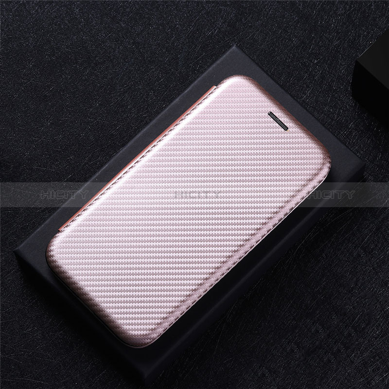 Coque Portefeuille Livre Cuir Etui Clapet L04Z pour Oppo Find X6 5G Or Rose Plus