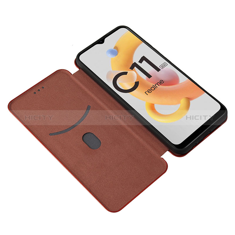 Coque Portefeuille Livre Cuir Etui Clapet L04Z pour Realme C11 (2021) Plus