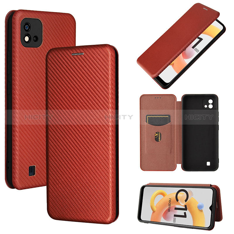 Coque Portefeuille Livre Cuir Etui Clapet L04Z pour Realme C20 Plus