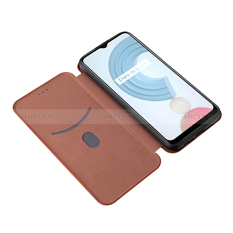 Coque Portefeuille Livre Cuir Etui Clapet L04Z pour Realme C25Y India Plus