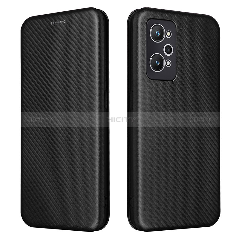 Coque Portefeuille Livre Cuir Etui Clapet L04Z pour Realme GT Neo 3T 5G Noir Plus