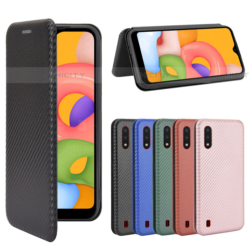 Coque Portefeuille Livre Cuir Etui Clapet L04Z pour Samsung Galaxy A01 SM-A015 Plus