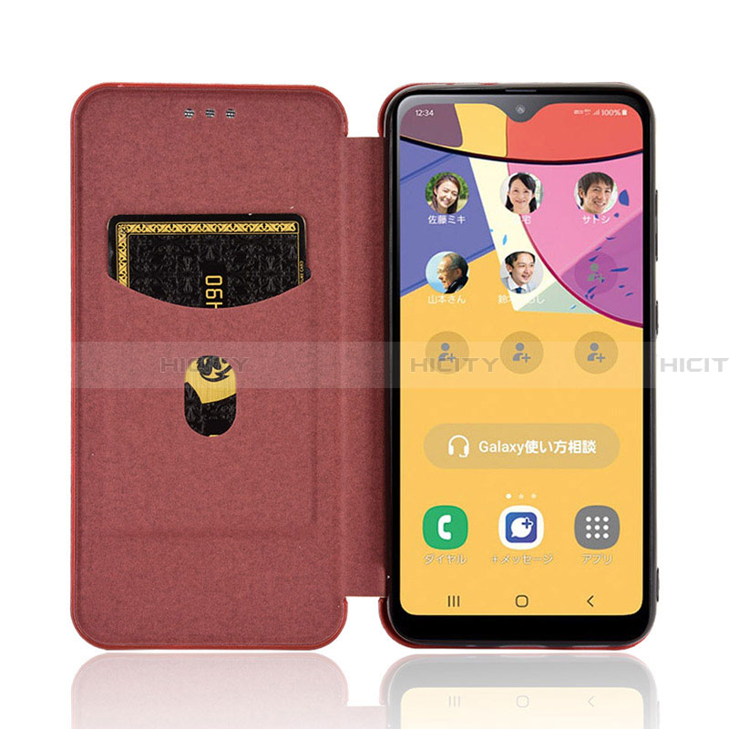 Coque Portefeuille Livre Cuir Etui Clapet L04Z pour Samsung Galaxy A21 SC-42A Plus