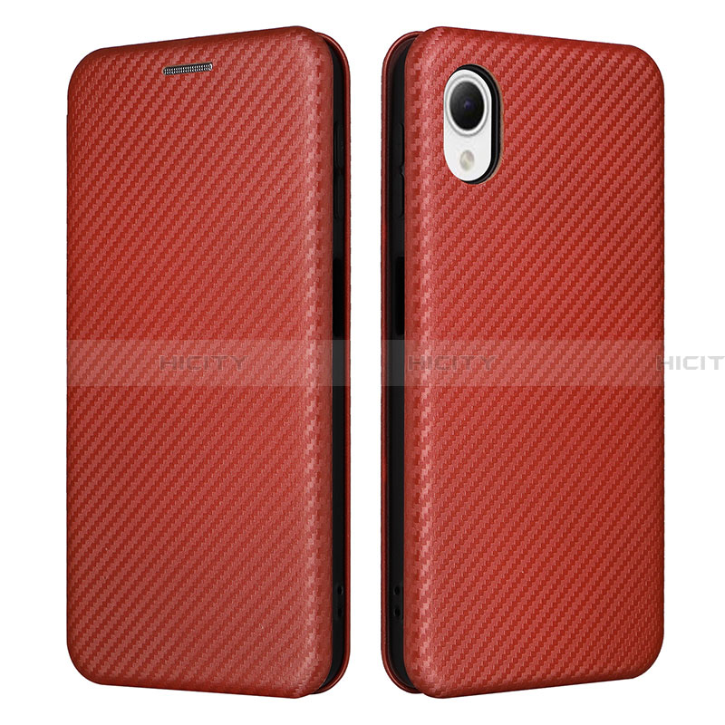 Coque Portefeuille Livre Cuir Etui Clapet L04Z pour Samsung Galaxy A23s Marron Plus