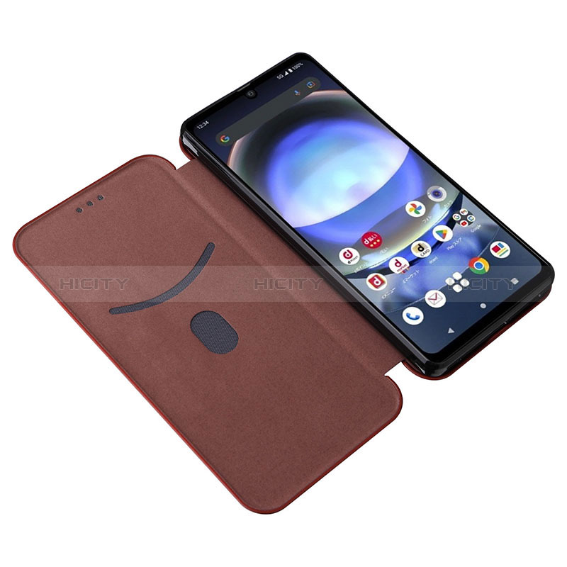 Coque Portefeuille Livre Cuir Etui Clapet L04Z pour Sharp Aquos R8 Plus