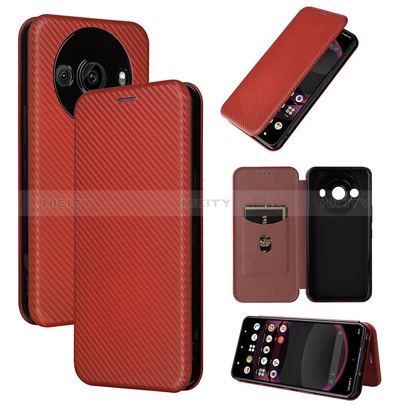 Coque Portefeuille Livre Cuir Etui Clapet L04Z pour Sharp Aquos R8 Pro Plus