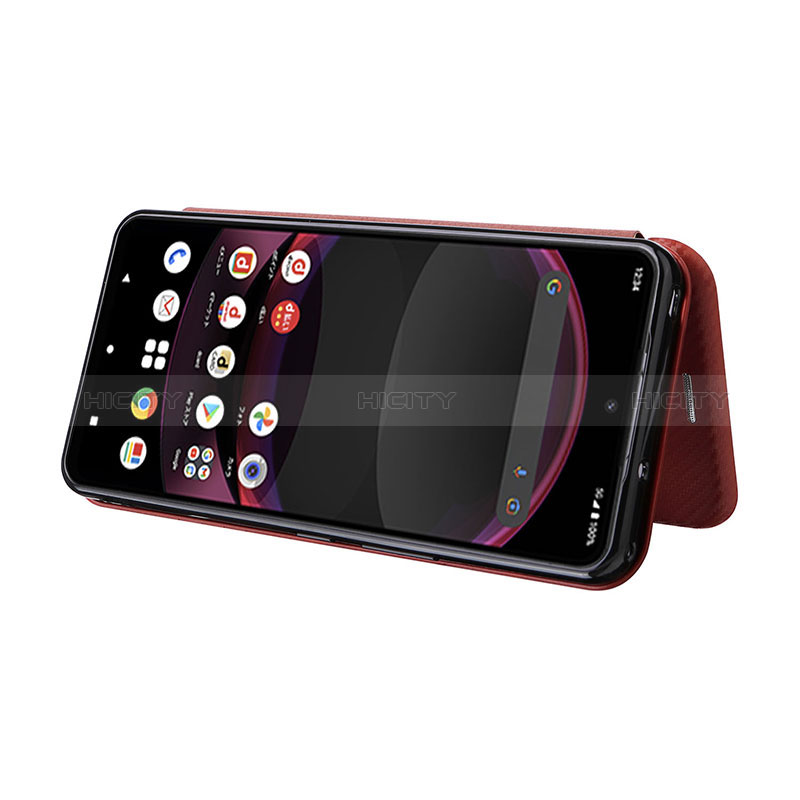 Coque Portefeuille Livre Cuir Etui Clapet L04Z pour Sharp Aquos R8s Pro Plus