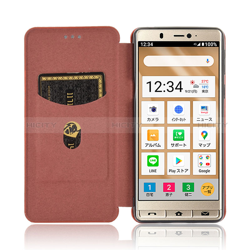 Coque Portefeuille Livre Cuir Etui Clapet L04Z pour Sharp Simple Sumaho 5 Plus