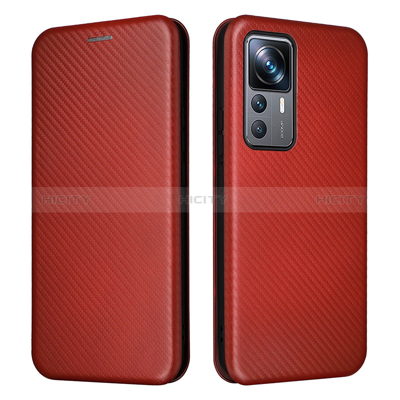 Coque Portefeuille Livre Cuir Etui Clapet L04Z pour Xiaomi Mi 12T 5G Marron Plus