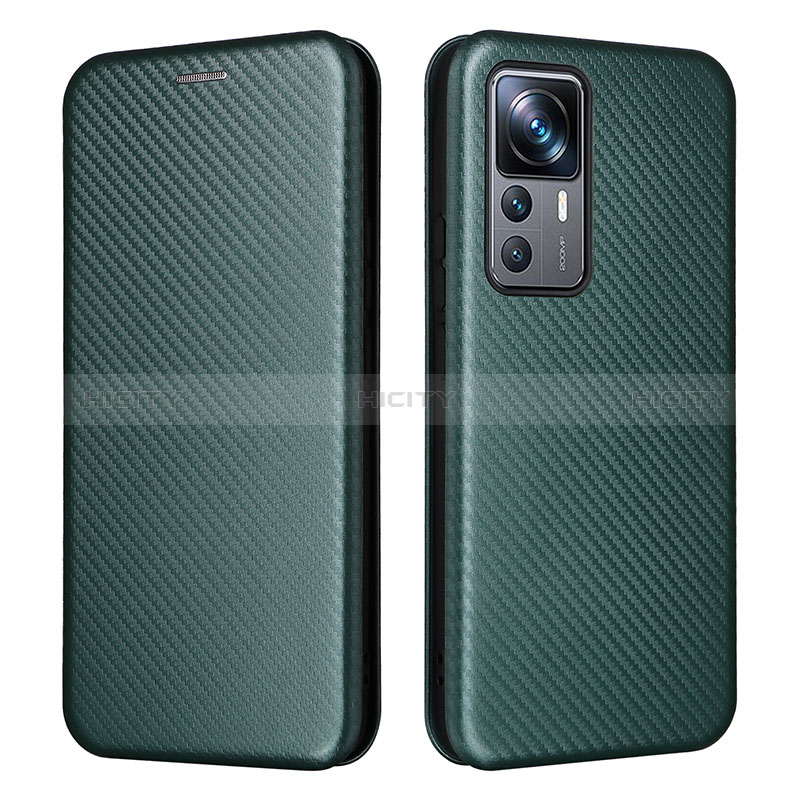 Coque Portefeuille Livre Cuir Etui Clapet L04Z pour Xiaomi Mi 12T 5G Vert Plus