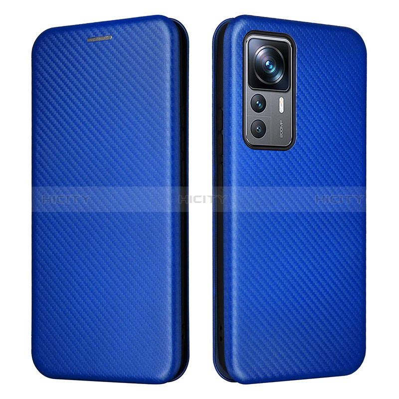 Coque Portefeuille Livre Cuir Etui Clapet L04Z pour Xiaomi Mi 12T Pro 5G Bleu Plus