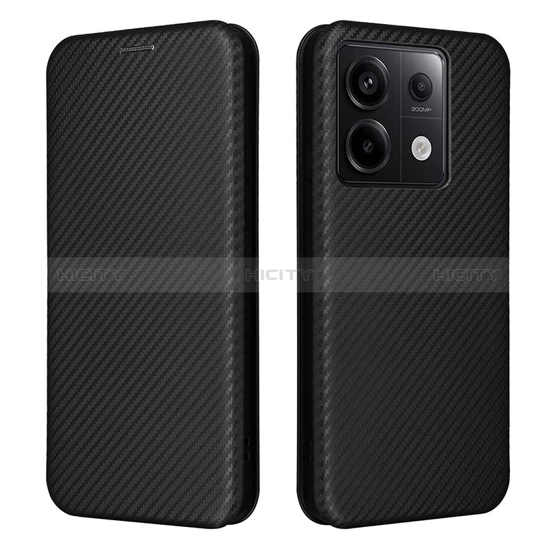 Coque Portefeuille Livre Cuir Etui Clapet L04Z pour Xiaomi Redmi Note 13 Pro 5G Noir Plus