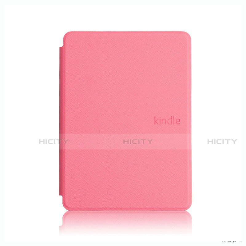 Coque Portefeuille Livre Cuir Etui Clapet L05 pour Amazon Kindle Paperwhite 6 inch Rose Plus