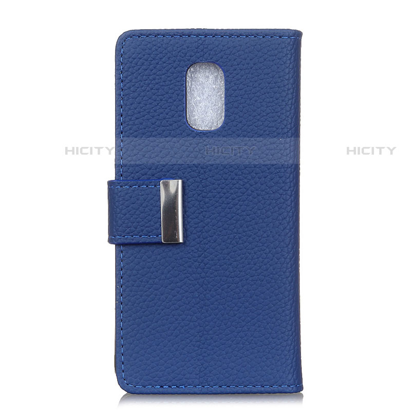 Coque Portefeuille Livre Cuir Etui Clapet L05 pour Asus ZenFone V Live Bleu Plus