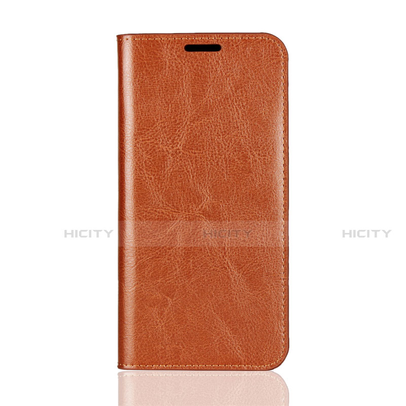 Coque Portefeuille Livre Cuir Etui Clapet L05 pour Huawei Mate 20 Lite Orange Plus