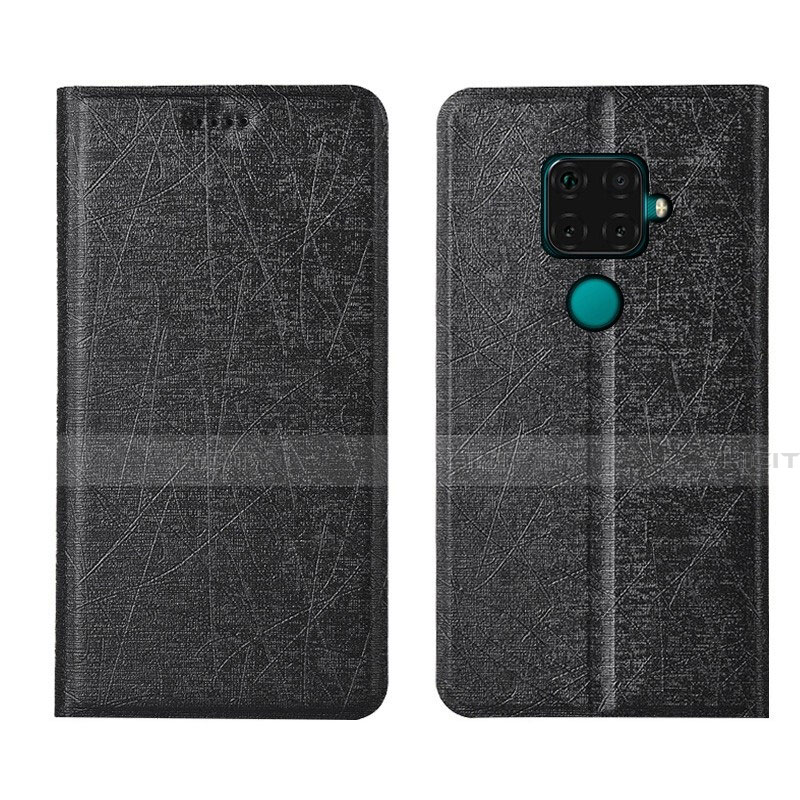 Coque Portefeuille Livre Cuir Etui Clapet L05 pour Huawei Mate 30 Lite Noir Plus