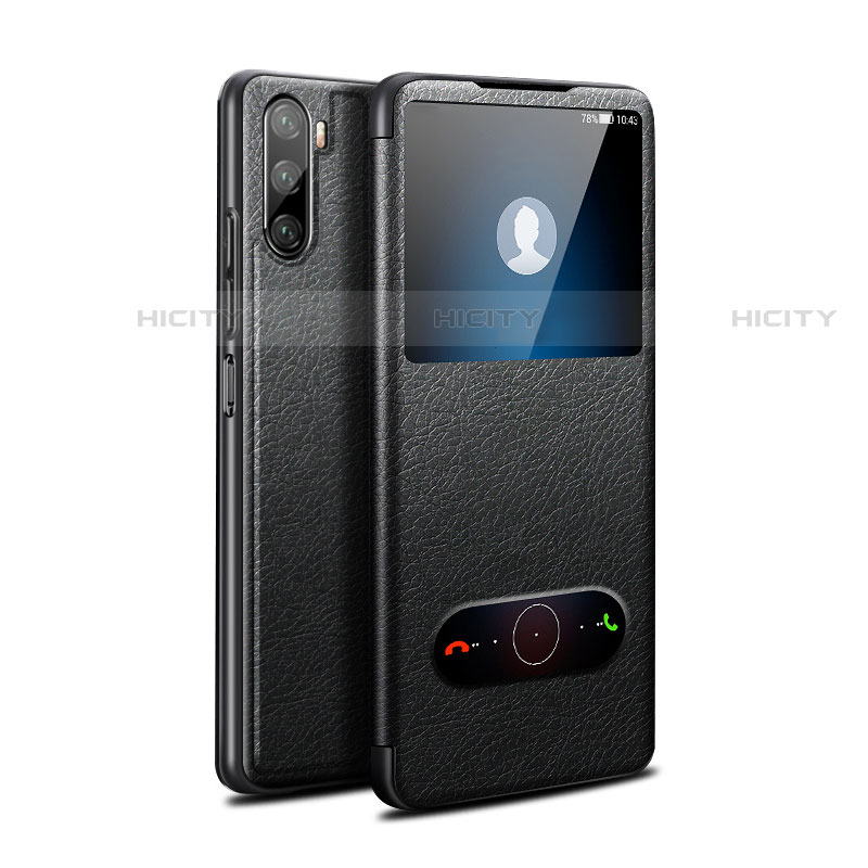 Coque Portefeuille Livre Cuir Etui Clapet L05 pour Huawei Mate 40 Lite 5G Noir Plus