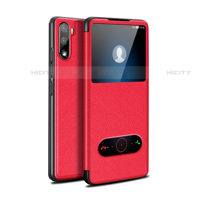 Coque Portefeuille Livre Cuir Etui Clapet L05 pour Huawei Mate 40 Lite 5G Rouge Plus