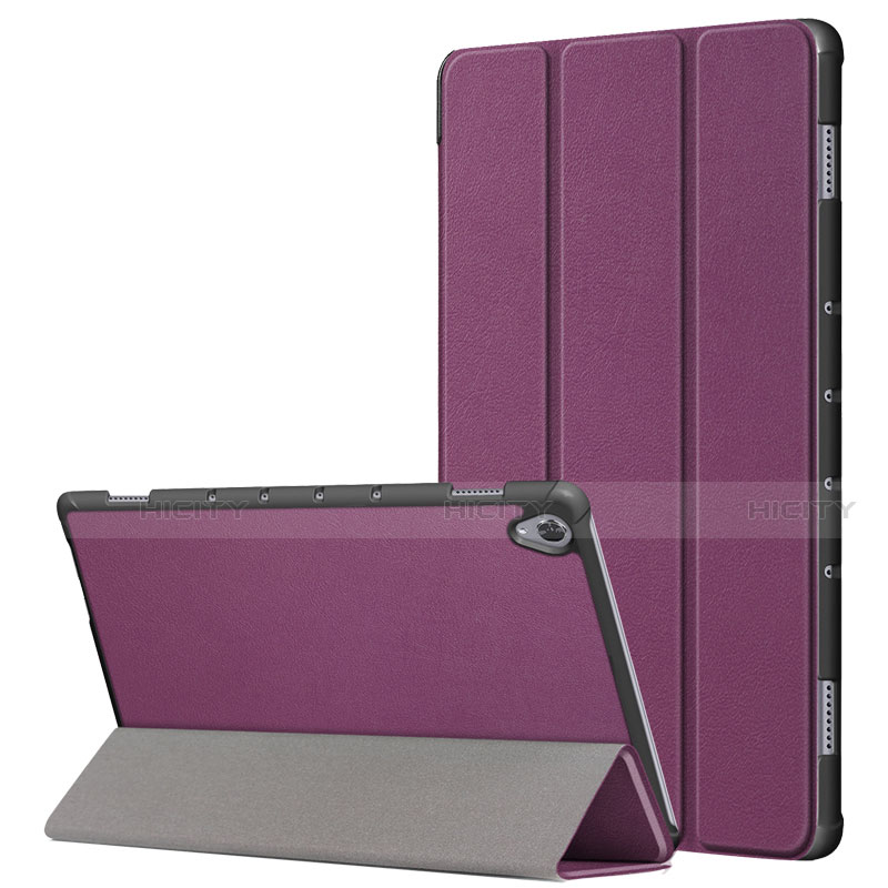 Coque Portefeuille Livre Cuir Etui Clapet L05 pour Huawei MatePad 10.8 Violet Plus