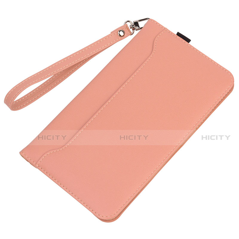 Coque Portefeuille Livre Cuir Etui Clapet L05 pour Huawei MatePad 5G 10.4 Rose Plus