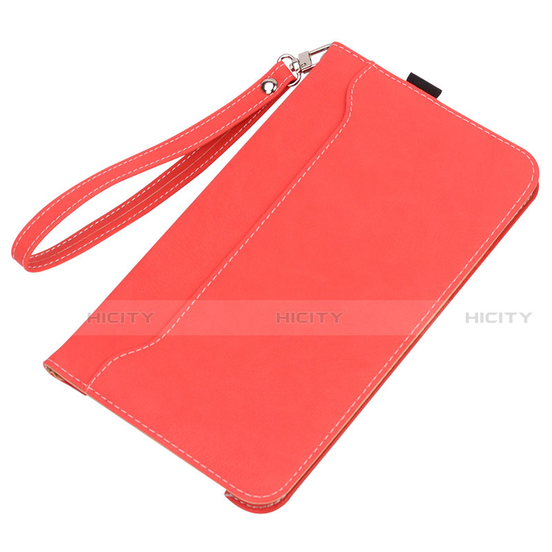 Coque Portefeuille Livre Cuir Etui Clapet L05 pour Huawei MatePad 5G 10.4 Rouge Plus