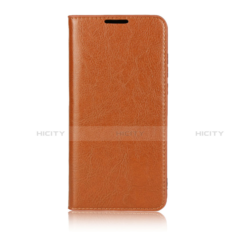 Coque Portefeuille Livre Cuir Etui Clapet L05 pour Huawei Nova 4e Orange Plus