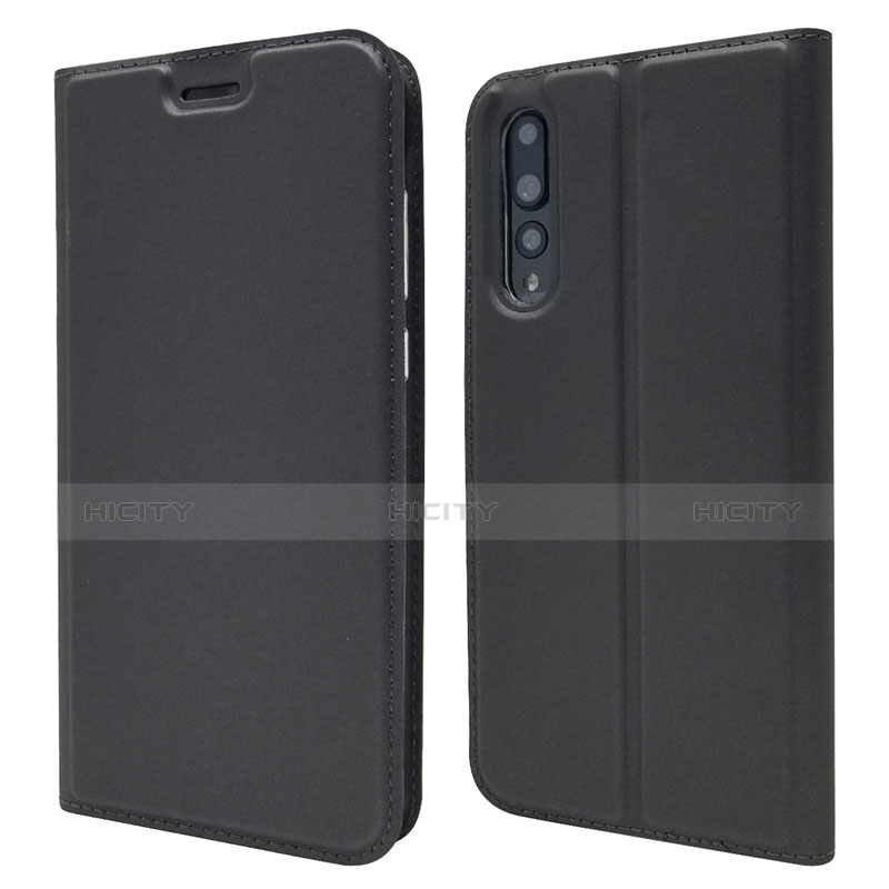 Coque Portefeuille Livre Cuir Etui Clapet L05 pour Huawei P20 Pro Noir Plus