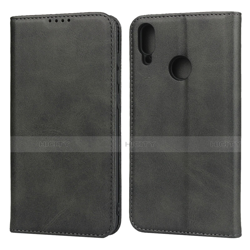 Coque Portefeuille Livre Cuir Etui Clapet L05 pour Huawei Y7 (2019) Noir Plus