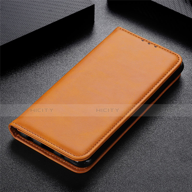 Coque Portefeuille Livre Cuir Etui Clapet L05 pour LG Stylo 6 Brun Clair Plus