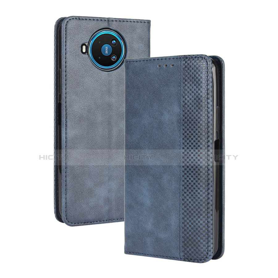 Coque Portefeuille Livre Cuir Etui Clapet L05 pour Nokia 8.3 5G Bleu Plus