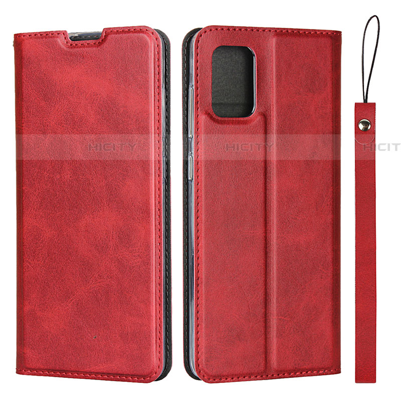 Coque Portefeuille Livre Cuir Etui Clapet L05 pour Samsung Galaxy A71 5G Rouge Plus