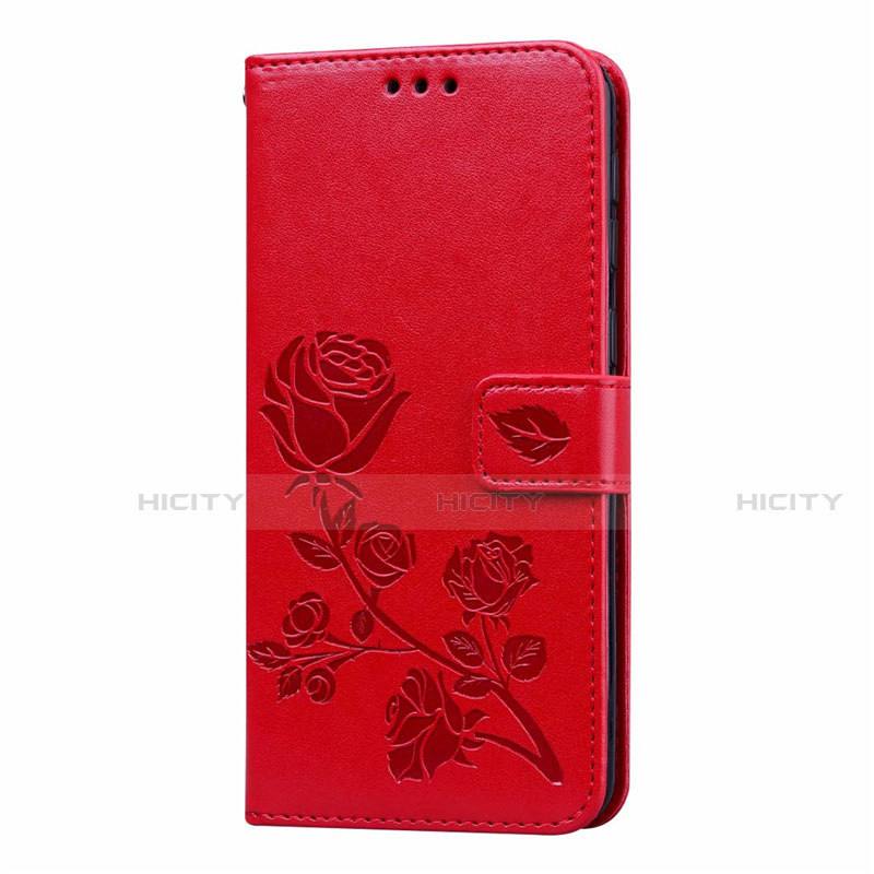 Coque Portefeuille Livre Cuir Etui Clapet L05 pour Samsung Galaxy M21s Rouge Plus