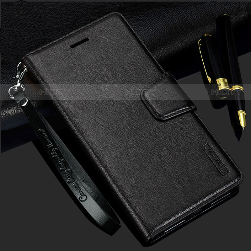 Coque Portefeuille Livre Cuir Etui Clapet L05 pour Samsung Galaxy S21 5G Noir Plus