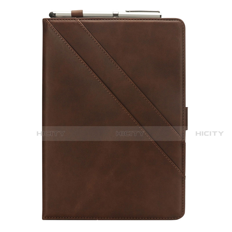 Coque Portefeuille Livre Cuir Etui Clapet L05 pour Samsung Galaxy Tab S6 Lite 10.4 SM-P610 Marron Plus