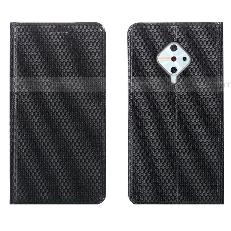 Coque Portefeuille Livre Cuir Etui Clapet L05 pour Vivo S1 Pro Noir Plus