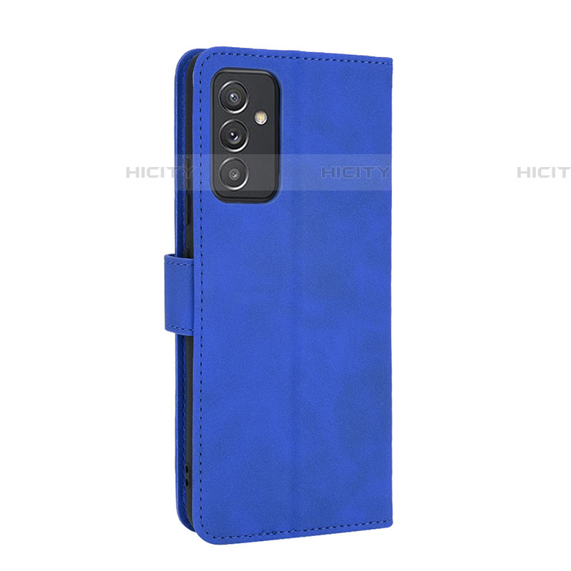 Coque Portefeuille Livre Cuir Etui Clapet L05Z pour Samsung Galaxy A82 5G Bleu Plus